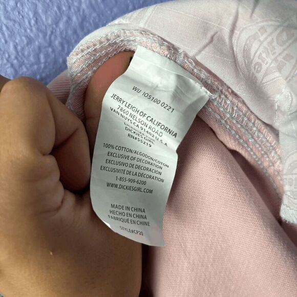 Dickies Cargo Pants Y2K Carpenter Jeans Utility Workwear Straight Leg Work Pink - Picture 4 of 9